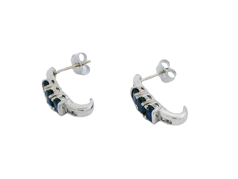 Sapphire & Diamond Earrings