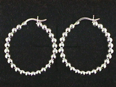 Silver Ball Earrings