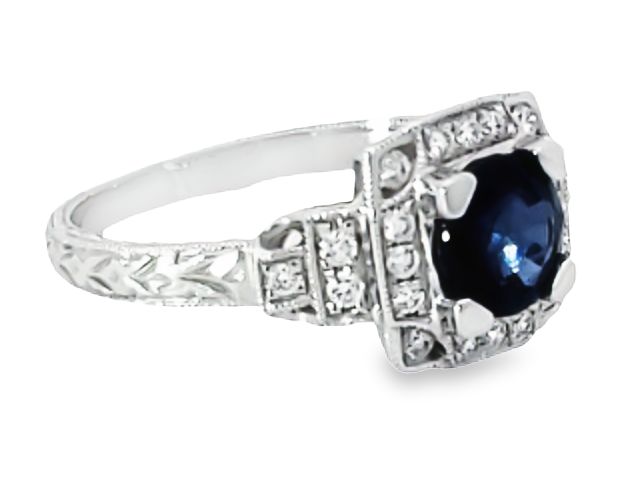 18KT Sapphire & Diamond Ring