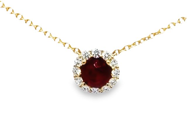 Ruby & Diamond Necklace