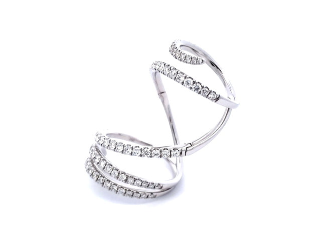 Hinged Elongated Right Hand Ring