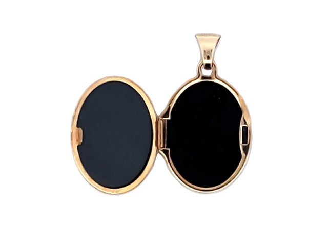 10KT Yellow Gold Oval Locket