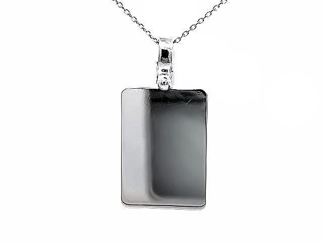 10KT Dog Tag Pendant