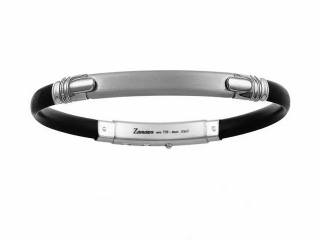 Zancan Steel & Silver Bracelet