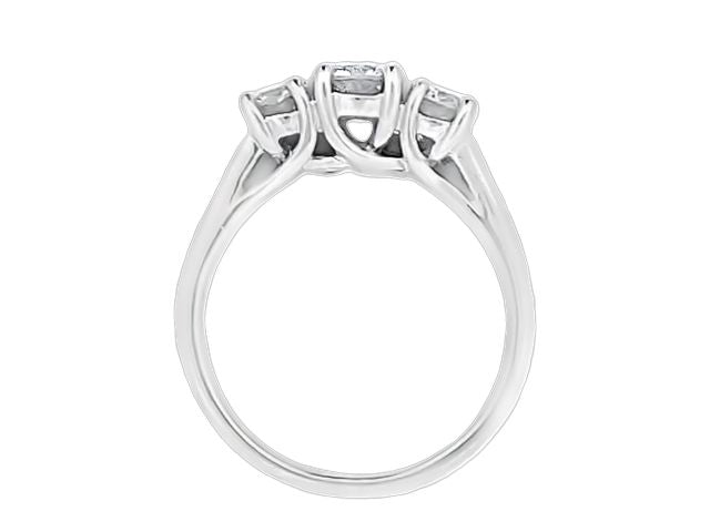 0.93 ctw Trinity Engagement Ring