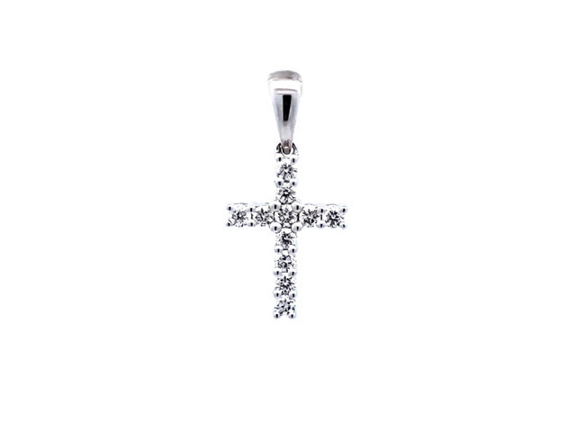 Diamond Set Cross