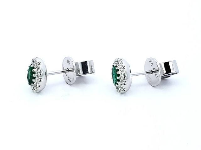 Emerald & Diamond Earrings