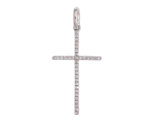 18KT Diamond Set Cross