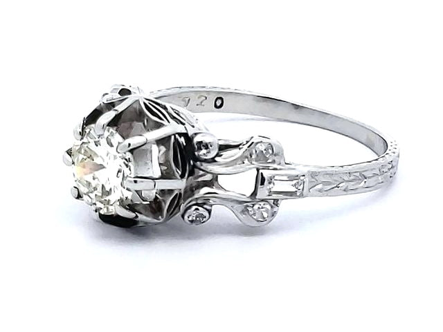 Platinum and Diamond Ring