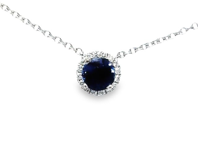 18KT Sapphire & Diamond Necklace